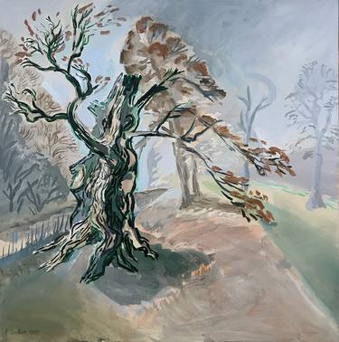 Print of Figurative Tree Paintings by Frank Creber