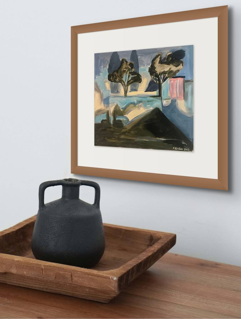Original Figurative Landscape Painting by Frank Creber