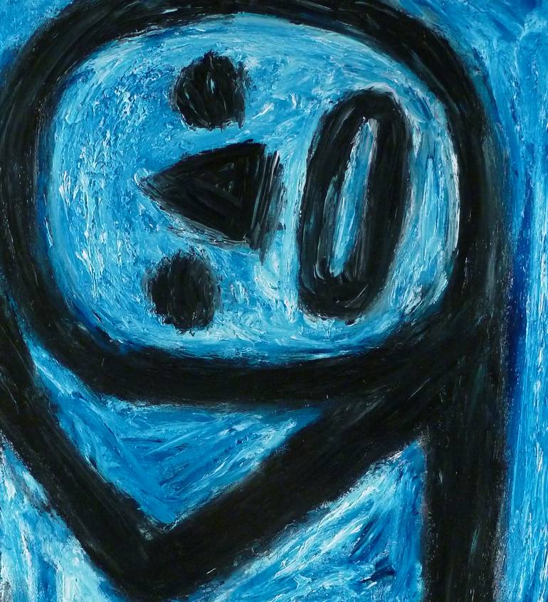Original Expressionism People Painting by Robin Woodsome
