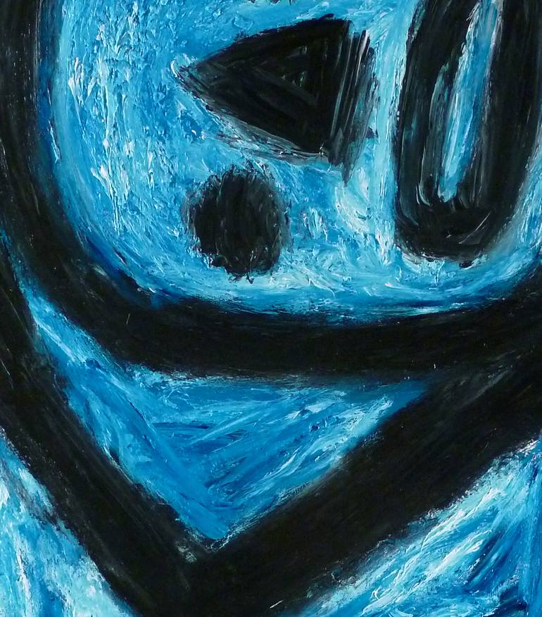 Original Expressionism People Painting by Robin Woodsome