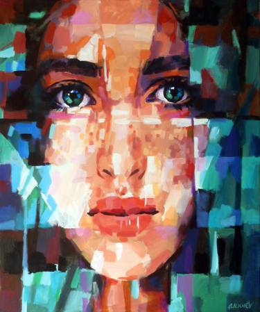 Original Abstract Portrait Paintings by Aleksandr Ilichev