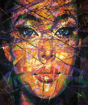 Original Abstract Portrait Paintings by Aleksandr Ilichev