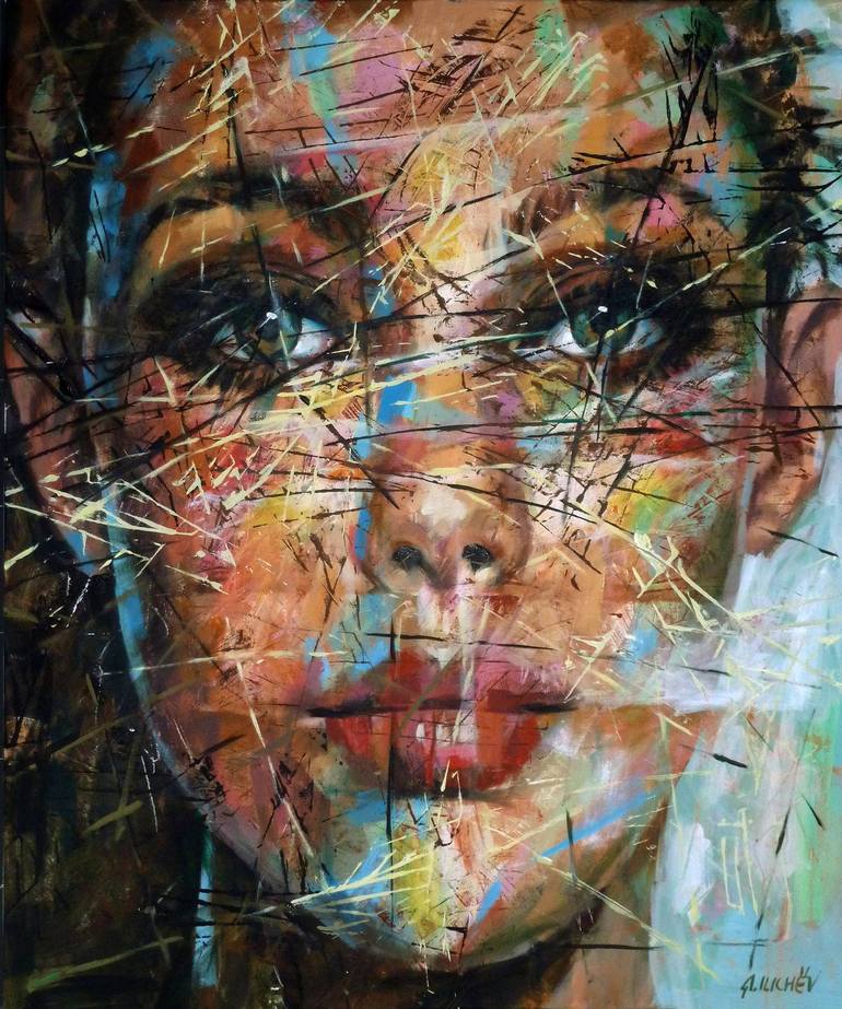 PORTRAIT Painting by Aleksandr Ilichev | Saatchi Art