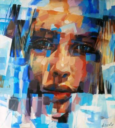 Original Abstract People Paintings by Aleksandr Ilichev