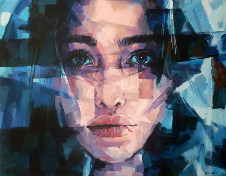 PORTRAIT Painting by Aleksandr Ilichev | Saatchi Art India