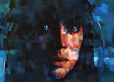 Print of Expressionism Portrait Paintings by Aleksandr Ilichev