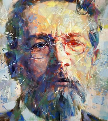 Print of Portraiture Portrait Paintings by Aleksandr Ilichev