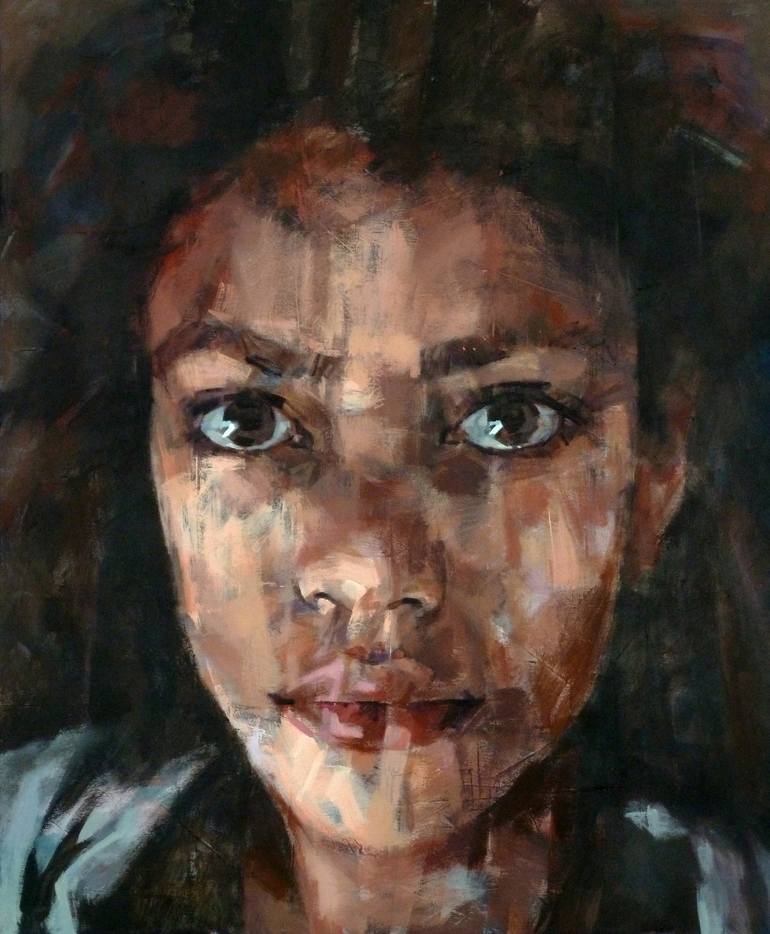 GIRL Painting by Aleksandr Ilichev | Saatchi Art