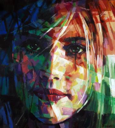 Original Abstract Portrait Paintings by Aleksandr Ilichev