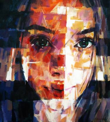 Original Abstract Portrait Paintings by Aleksandr Ilichev