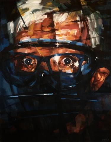 Original Abstract Portrait Paintings by Aleksandr Ilichev