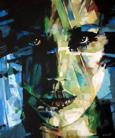 Original Abstract Portrait Paintings by Aleksandr Ilichev