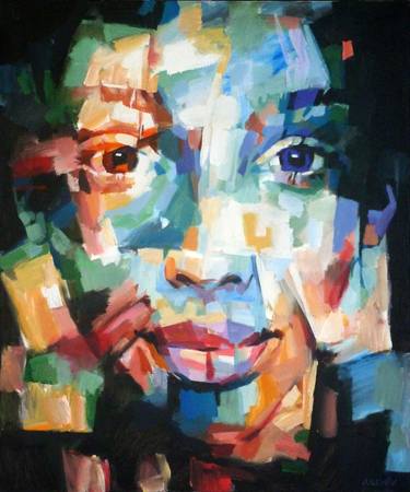 Original Abstract Portrait Paintings by Aleksandr Ilichev