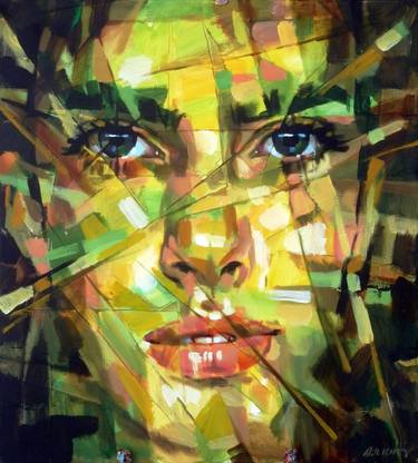 Original Abstract Portrait Paintings by Aleksandr Ilichev