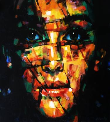 Original Abstract Portrait Paintings by Aleksandr Ilichev