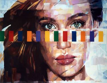 Original Abstract Portrait Paintings by Aleksandr Ilichev