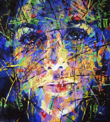 Original Abstract Portrait Paintings by Aleksandr Ilichev