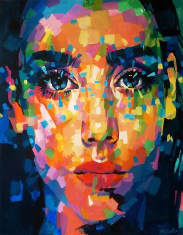 Original Abstract Portrait Paintings by Aleksandr Ilichev