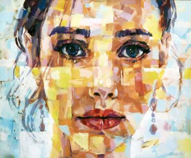 Original Abstract Portrait Paintings by Aleksandr Ilichev