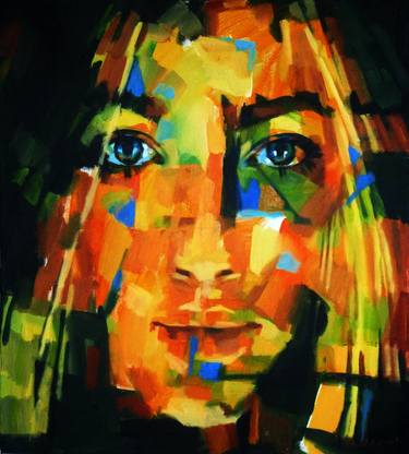 Original Abstract Portrait Paintings by Aleksandr Ilichev