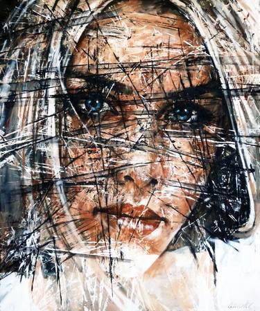 Original Abstract Portrait Paintings by Aleksandr Ilichev