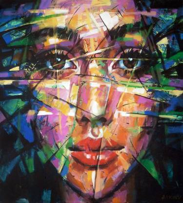 Original Abstract Portrait Paintings by Aleksandr Ilichev