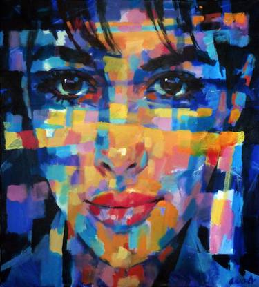 Original Abstract Portrait Paintings by Aleksandr Ilichev