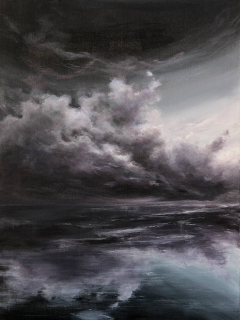Smoke over Water Painting by Mia Erimia | Saatchi Art