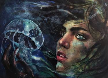 Print of Surrealism Portrait Paintings by Gianluca Fascetto