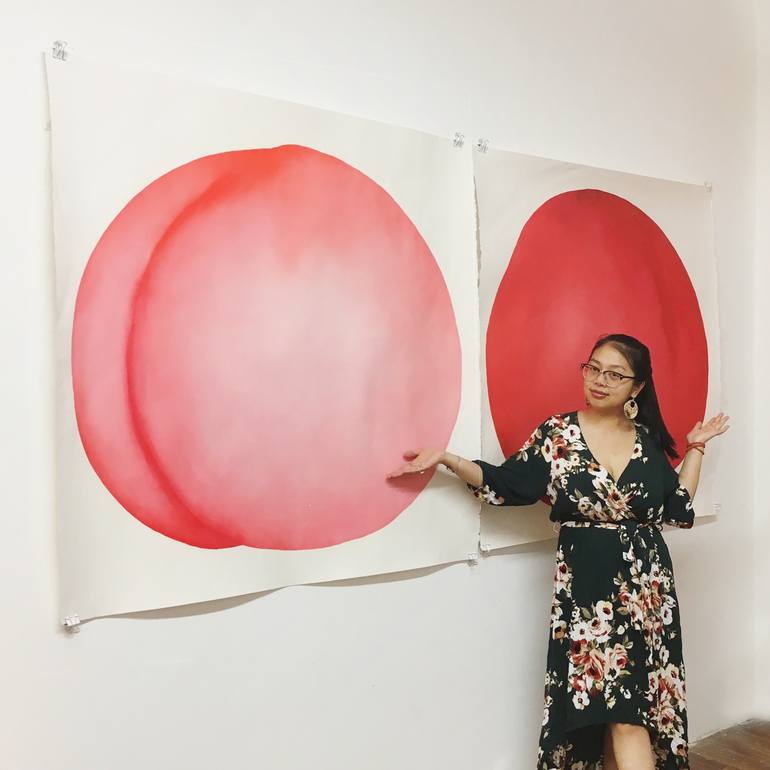 Original Abstract Still Life Painting by Ruonan Yan