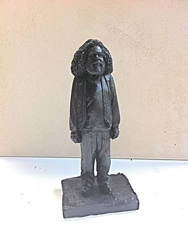 'Uncle Jack Charle, Significantly Small' BLACK crystallised limestone (ecological resin) thumb