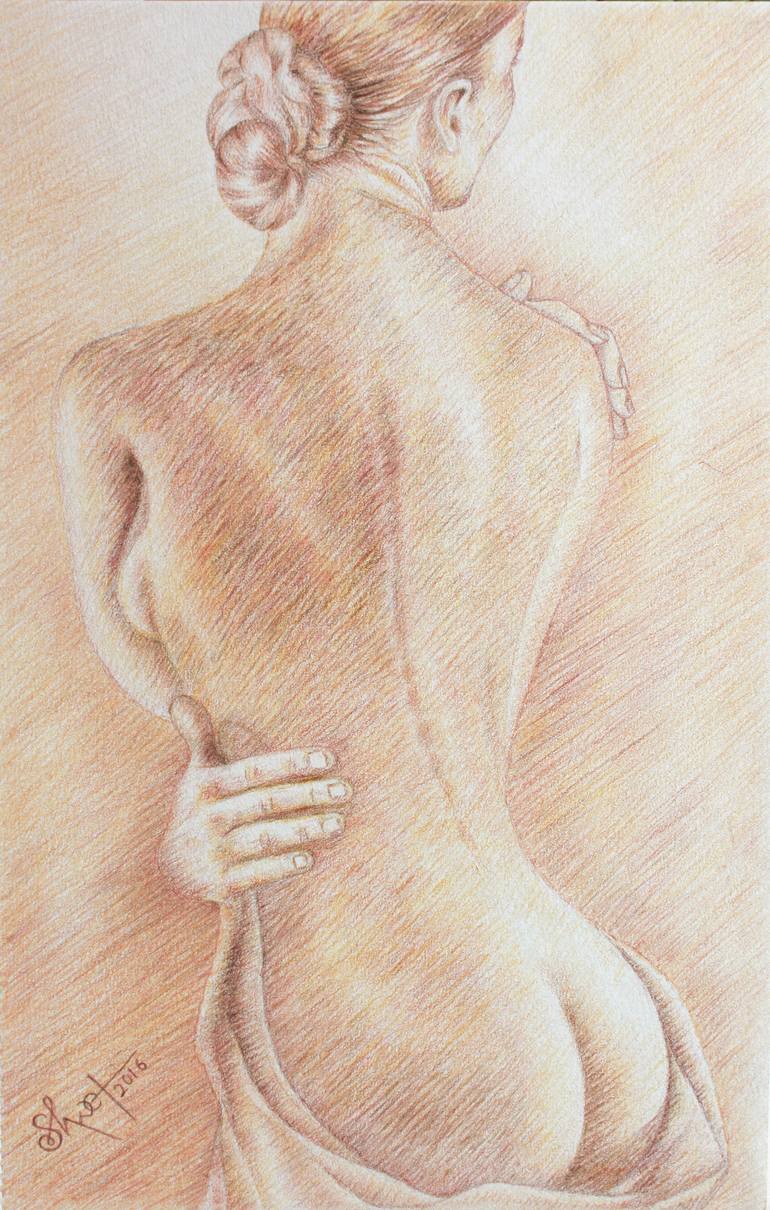 Nude Lady Drawing by Shwet Pradhan | Saatchi Art