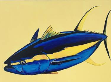 Print of Art Deco Fish Paintings by Karim Aboud