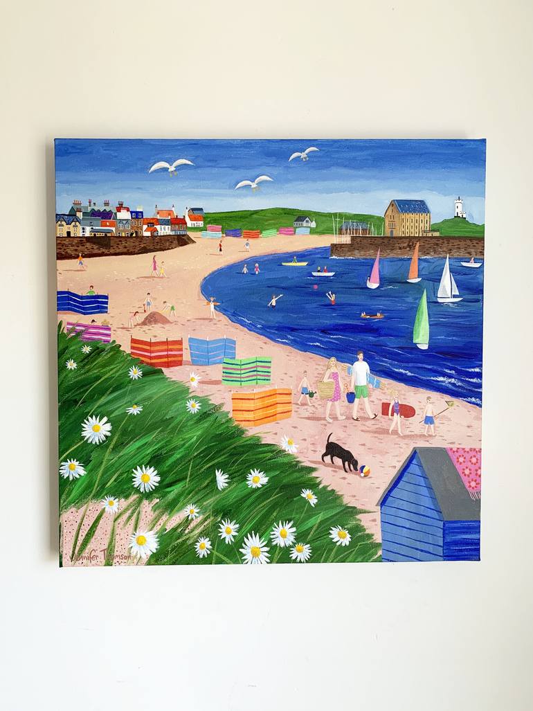 Original Contemporary Beach Painting by Jennifer Thomson