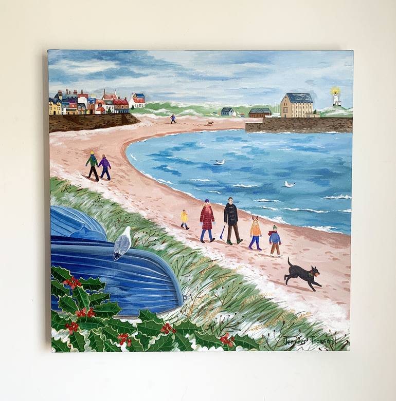 Original Contemporary Beach Painting by Jennifer Thomson