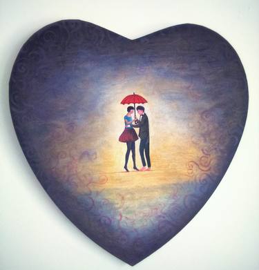 Original Love Painting by Marzenka Czaniecka