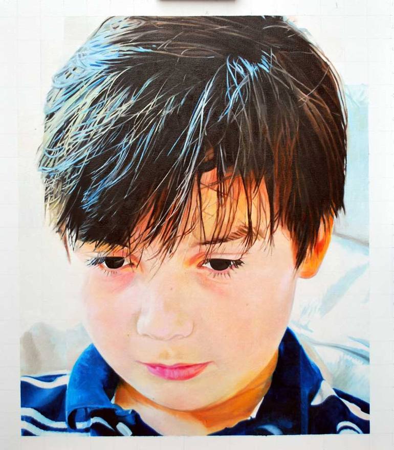 Max - portrait by Harvey Taylor Painting by Harvey Taylor | Saatchi Art