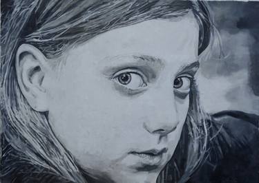 Print of Photorealism Children Paintings by Harvey Taylor