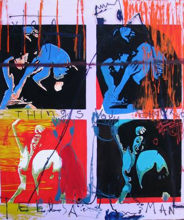 Print of Expressionism Erotic Paintings by Androne Teofil