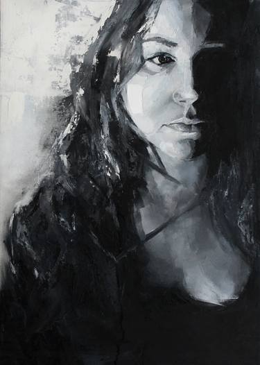 Print of Expressionism Portrait Paintings by Joanna Sokolowska