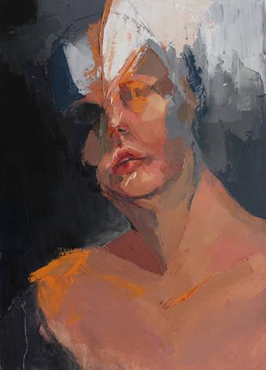 Print of Expressionism Portrait Paintings by Joanna Sokolowska