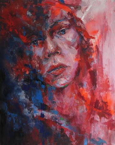 Print of Expressionism Portrait Paintings by Joanna Sokolowska