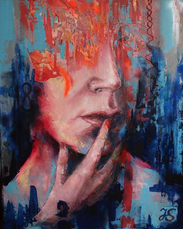 Print of Expressionism Portrait Paintings by Joanna Sokolowska