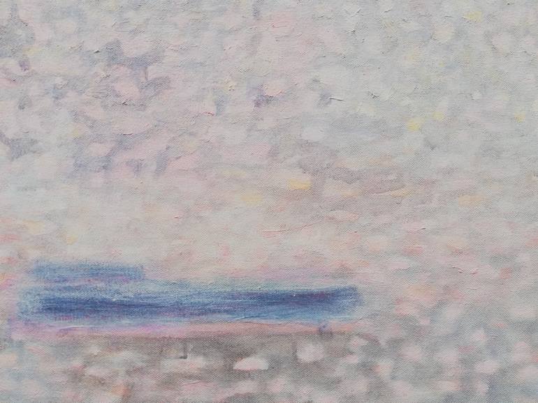 Original Abstract Seascape Painting by Majda Skrinar