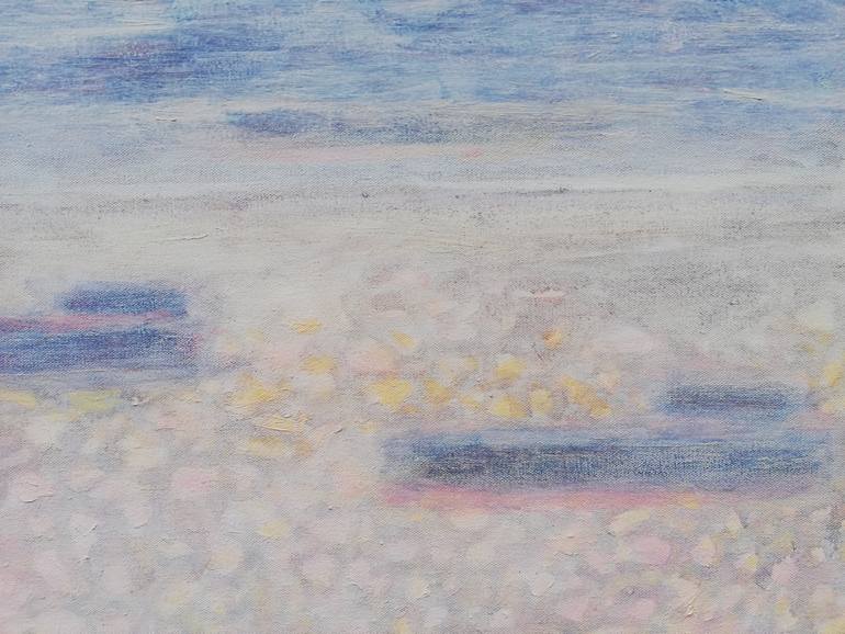 Original Abstract Seascape Painting by Majda Skrinar