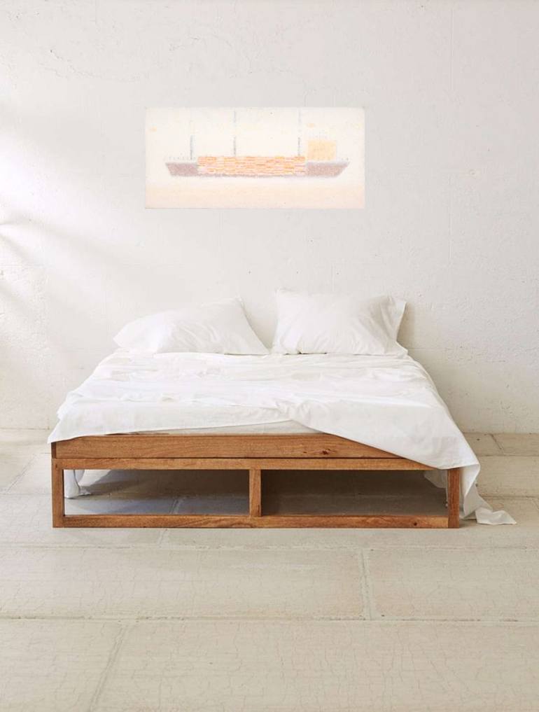 Original Figurative Boat Painting by Majda Skrinar