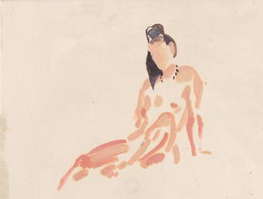 Original Abstract Nude Printmaking by Majda Skrinar