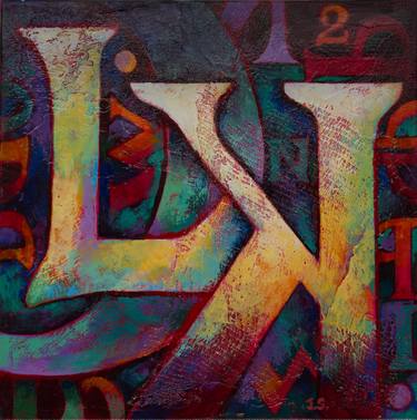 Print of Abstract Calligraphy Paintings by Jessica Schiffman
