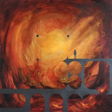 Original Abstract Mortality Paintings by Counsel Langley