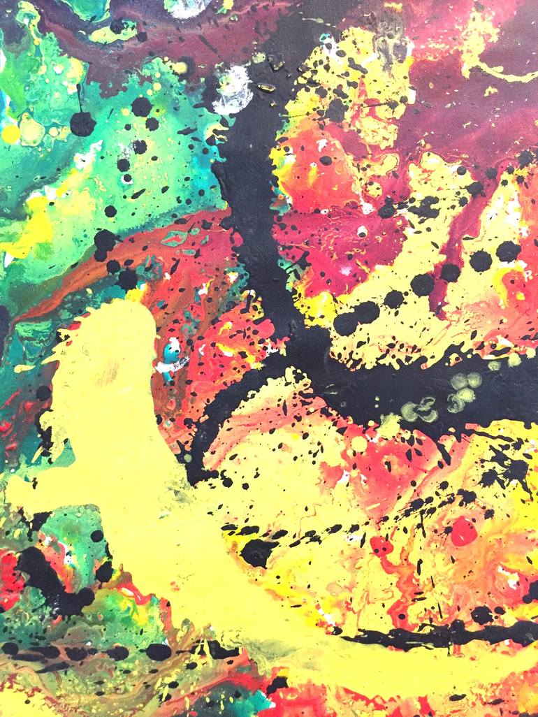 Original Abstract Expressionism Abstract Painting by Gaurav Chauhan